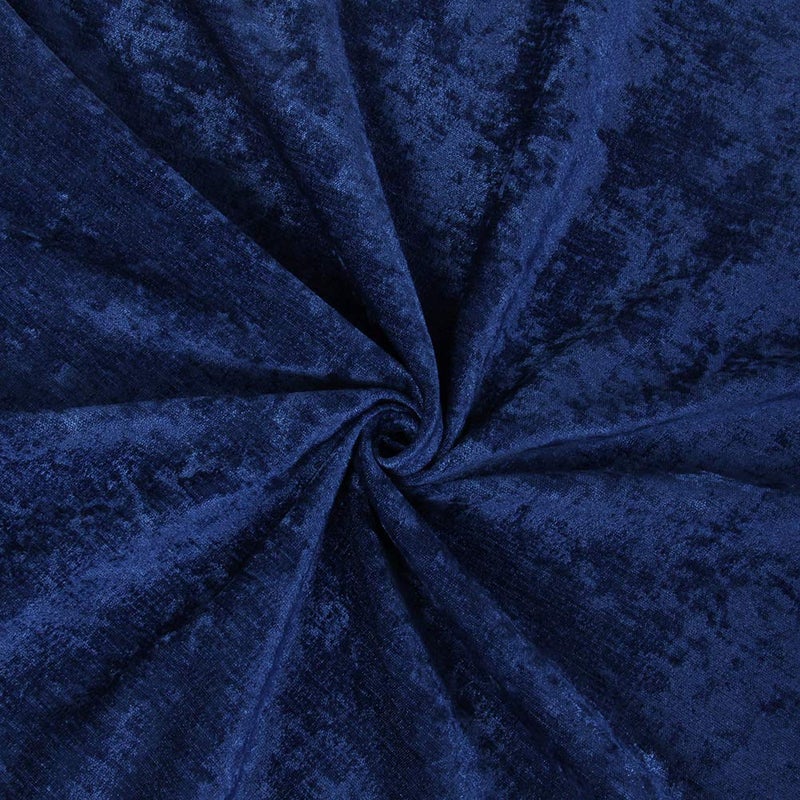 ELKCA Thick Chenille Royal Blue Window Curtains Valance for Living Room Swag Waterfall Valance for Bedroom (W79inch, 1 Panel) - Image 4